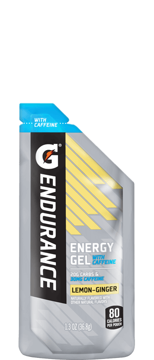 G Endurance Carb Energy Gel with Caffeine - Lemon-Ginger