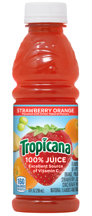 Tropicana 100% Strawberry Orange