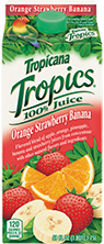 Tropicana Tropics - Orange Strawberry Banana