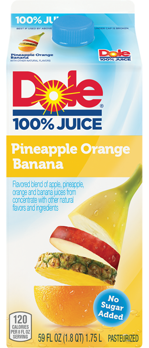 Dole 100% Juice - Pineapple Orange Banana