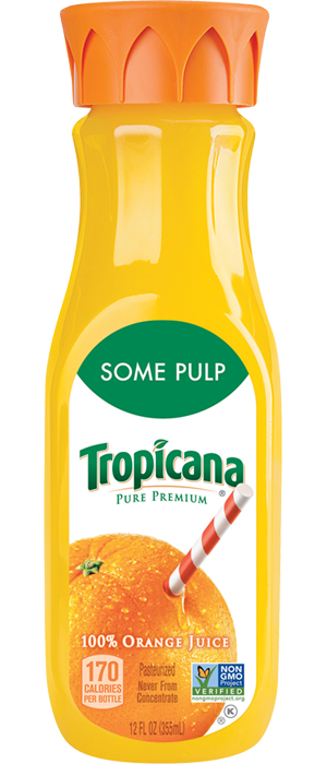 Tropicana Pure Premium - Orange Juice - Some Pulp (Homestyle)