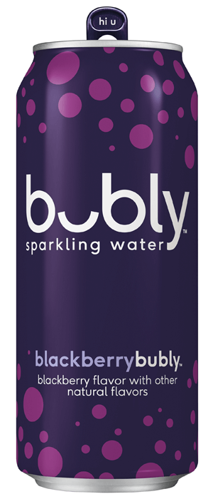bubly sparkling water - blackberry
